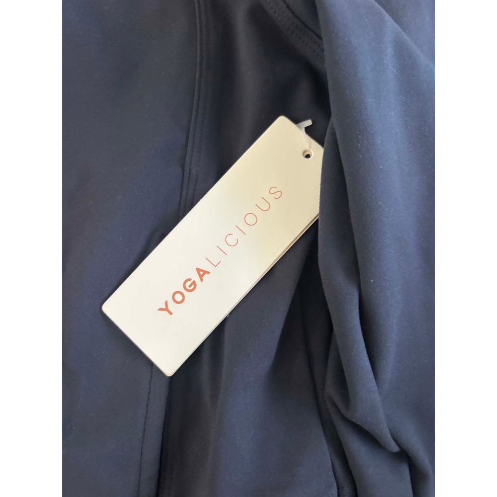 Yogalicious Lux Crosstrain Everyday Jacket True Navy Blue Womens Medium NWT - Picture 2 of 8